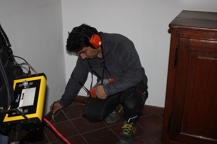ricerca perdita in appartamento mediante geofono