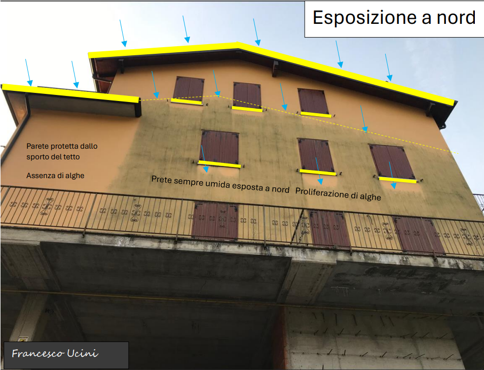 Degrado facciata edificio